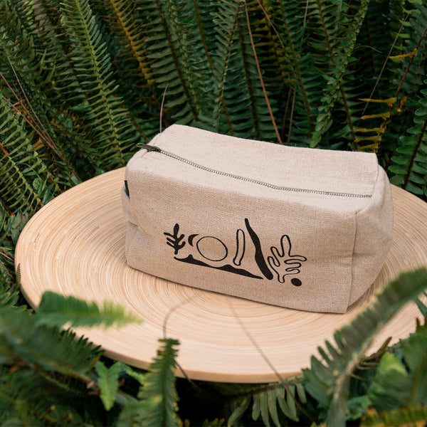 Hemp Cosmetic Bag Image Alt