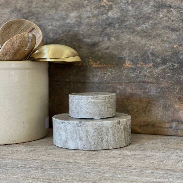 Round Soapstone Box Image Alt