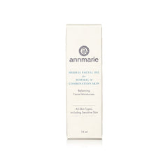 Herbal Facial Oil for normal and combination skin packaging box, balancing facial moisturizer, 15 ml.
