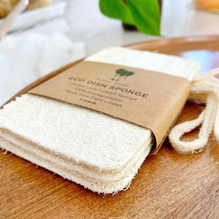 Compostable Loofah Dish Sponge: Double Layer 3-Pack