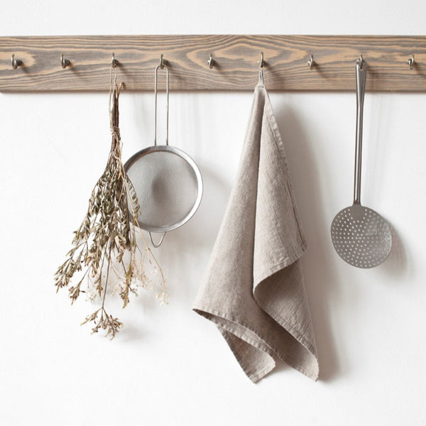 Natural Linen Kitchen Towel Image Alt