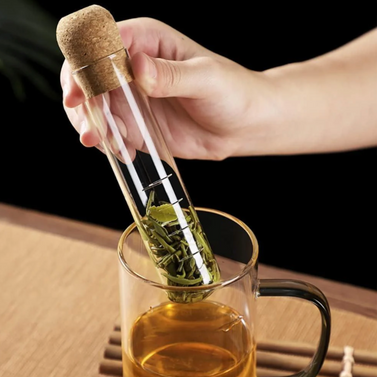 Glass Tea Infuser with Cork Lid