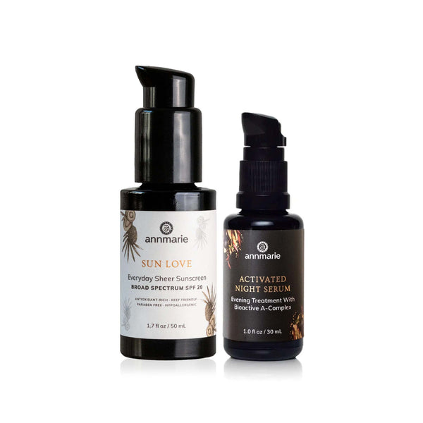 Activated Night Serum & Sun Love Bundle Image Alt