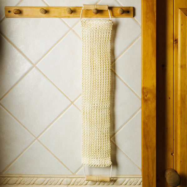 Sisal Exfoliating Body Strap with Bamboo Handles Image Alt